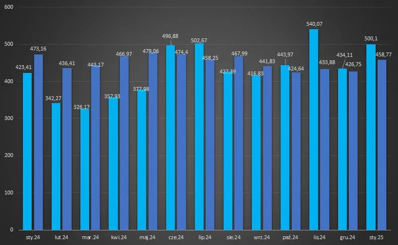 Ceny energii elektrycznej 2025