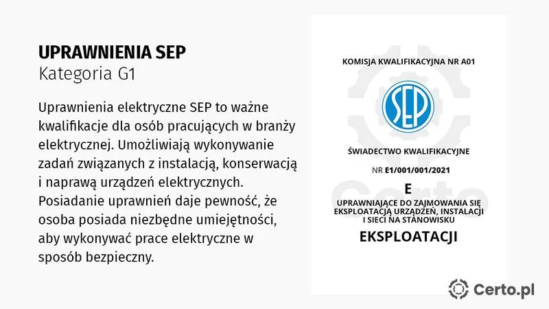 Zdobywanie uprawnień SEP